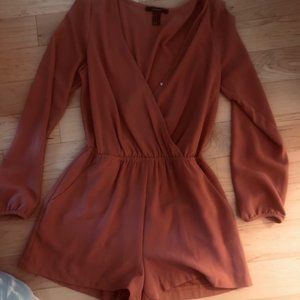 Forever 21 Pumpkin Spice Colored Romper